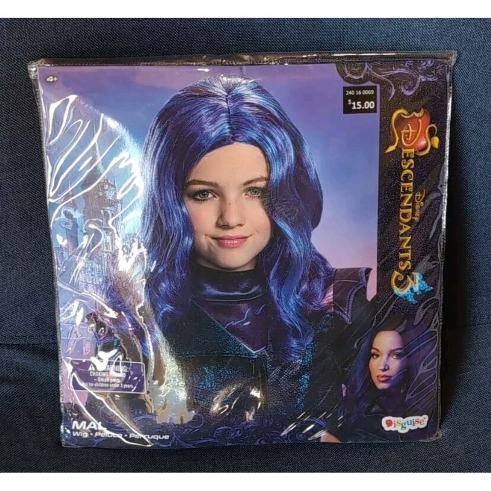 Disney Descendants 3 Mal Wig Child's Costume Pretend Play